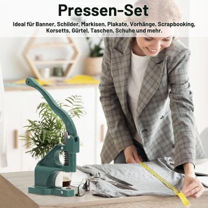 Ösenpresse Set mit 1500 Ösen – Handpresse für Stoff & Leder