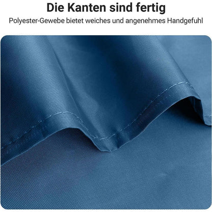Duschvorhang Dunkelblau 120x180 cm Beschwerter Saum Wasserabweisend