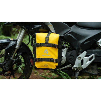 Motorrad Seitentasche 8L Wasserdicht PVC Gelb