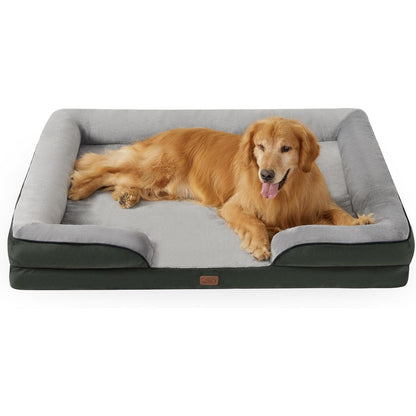 Orthopädisches Hundebett XXL, 134x106cm, Tannengrün