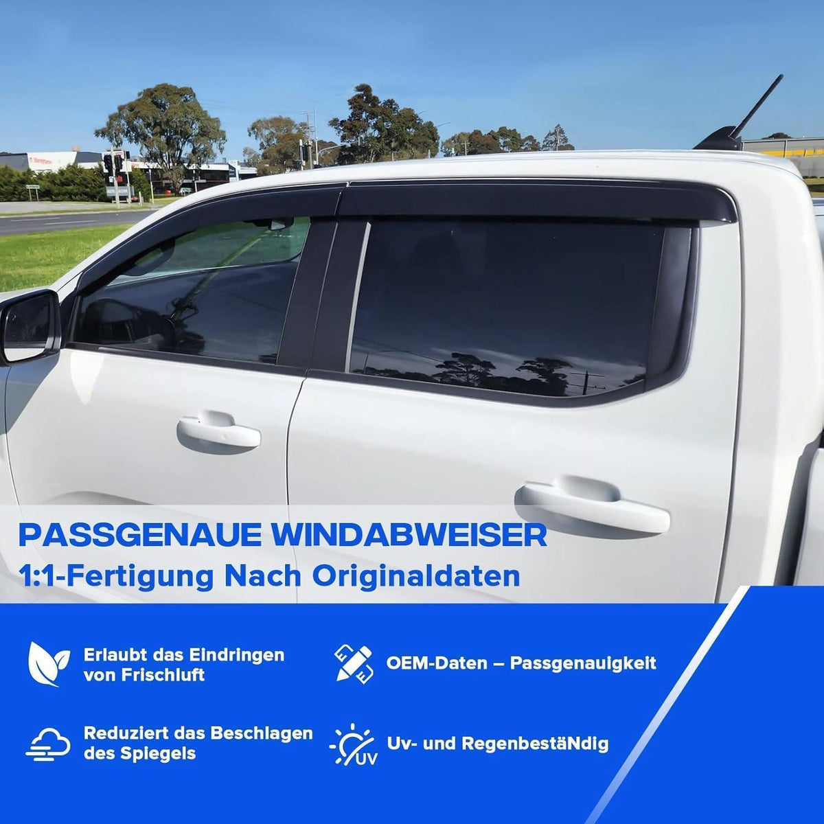 Windabweiser Ford Ranger 2023-2026 Doppelkabine