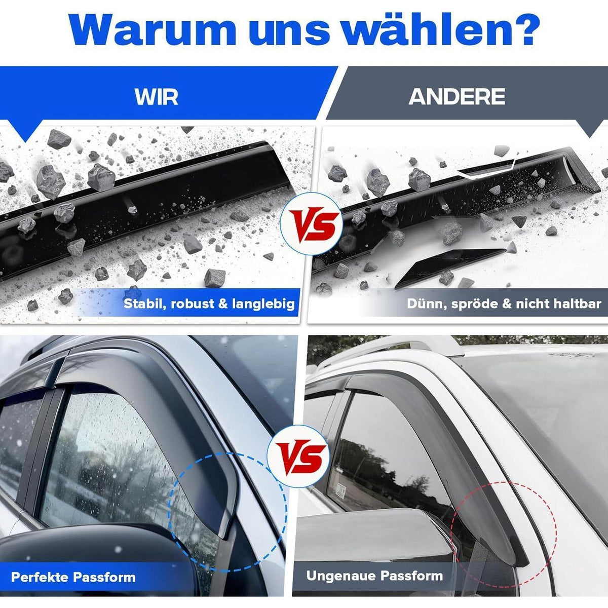 Windabweiser Ford Ranger 2023-2026 Doppelkabine