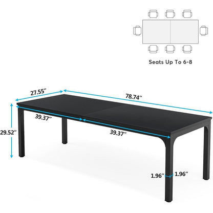 Industrietisch 200x70cm – Esstisch für 6-8 Personen