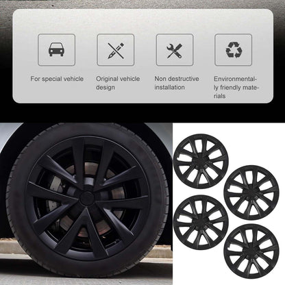 Radkappen Set 4er-Pack, Tesla Model S Plaid Style 18 Zoll