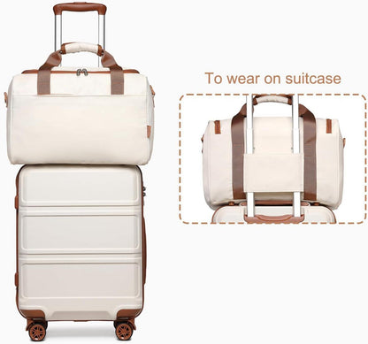 KONO Groß Rollkoffer Reisekoffer Set 2 Teilig 74cm Trolley + Ryanair Reisetasche