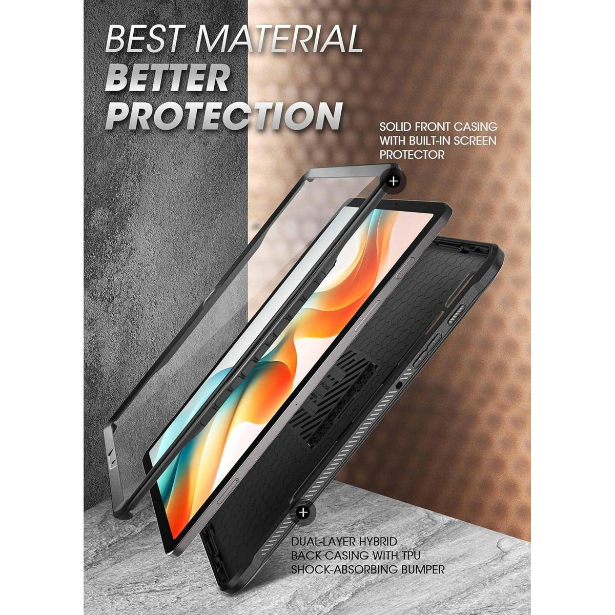 Schutzhülle für Samsung Galaxy Tab S10/S9 Plus 12.4" mit Ständer & S Pen Halter