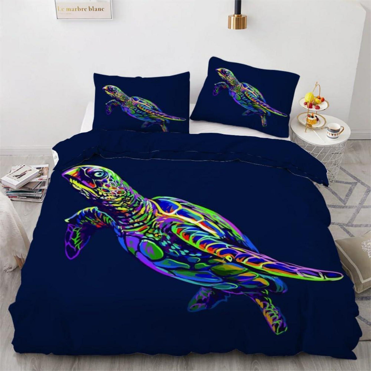 Meeresschildkröte Bettwäsche Set 135x200 cm - 4-teilig Mikrofaser