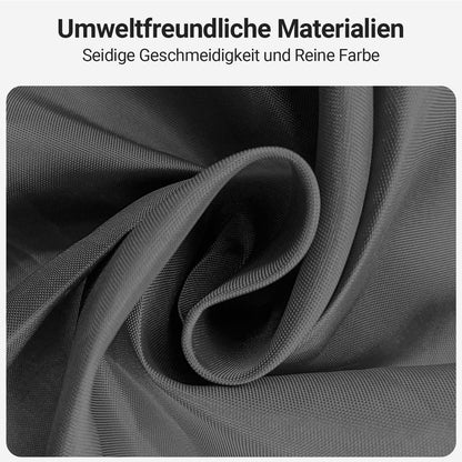 Duschvorhang Dunkelgrau 260x200cm Textil Wasserabweisend Waschbar