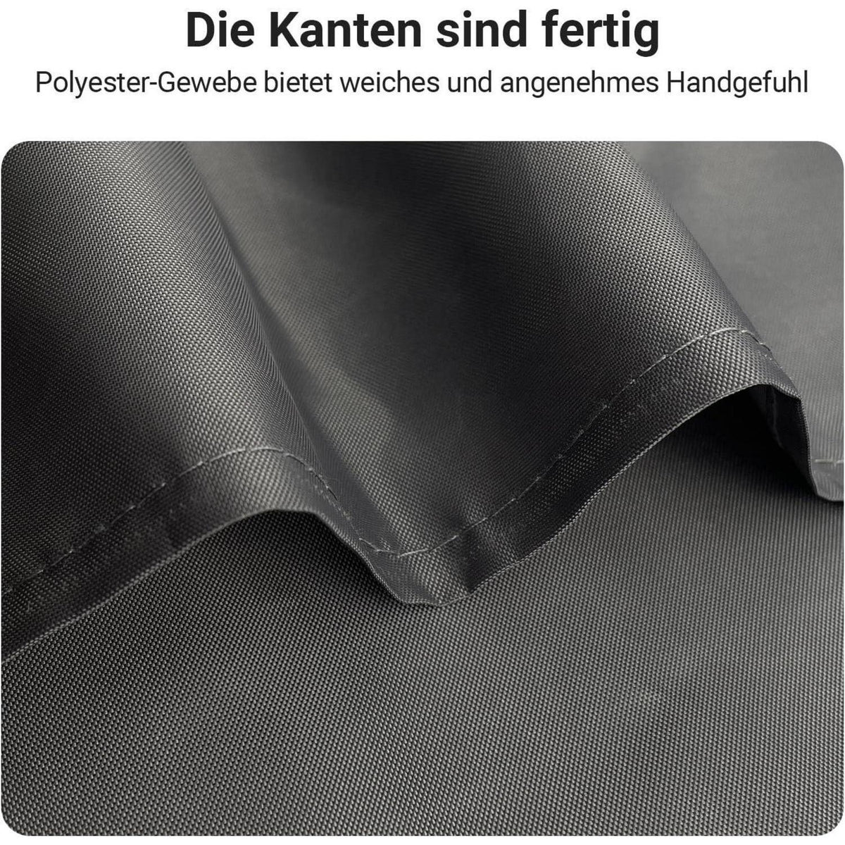 Duschvorhang Dunkelgrau 260x200cm Textil Wasserabweisend Waschbar