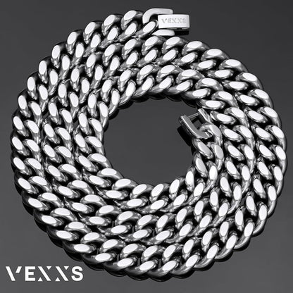 Herren Panzerkette 18 Karat Vergoldet Edelstahl 10/12mm