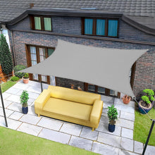 Wasserdichtes Sonnensegel Rechteck 3x5m Grau mit UV-Schutz