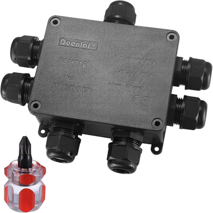Abzweigdose IP68 Wasserdicht für Außenbereich, 7 Wege Kabelverbinder