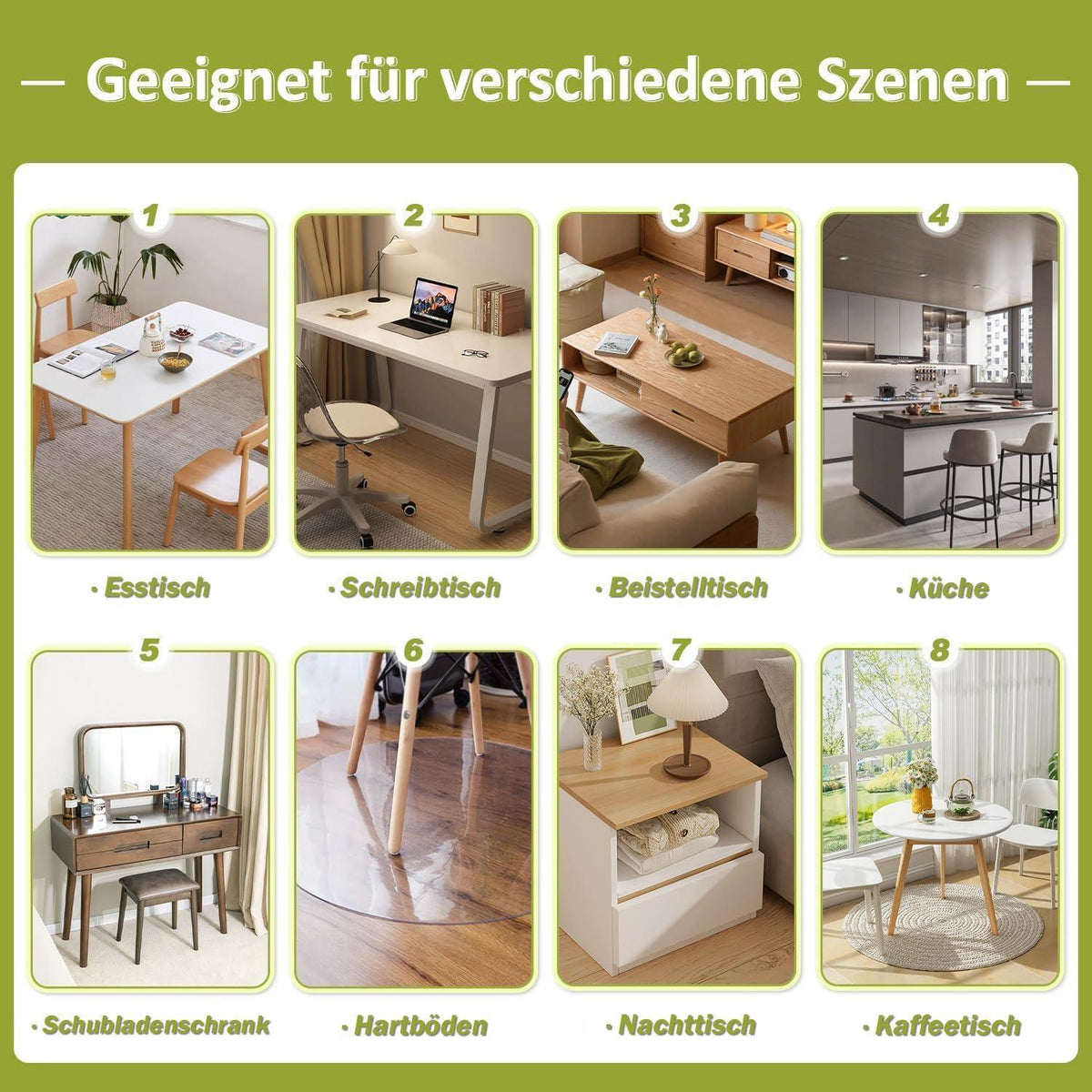 Transparente Tischfolie 100x210cm – Schutzfolie für Tisch & Co.