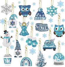 Diamond Painting Weihnachten Anhänger DIY Schlüsselanhänger Kit