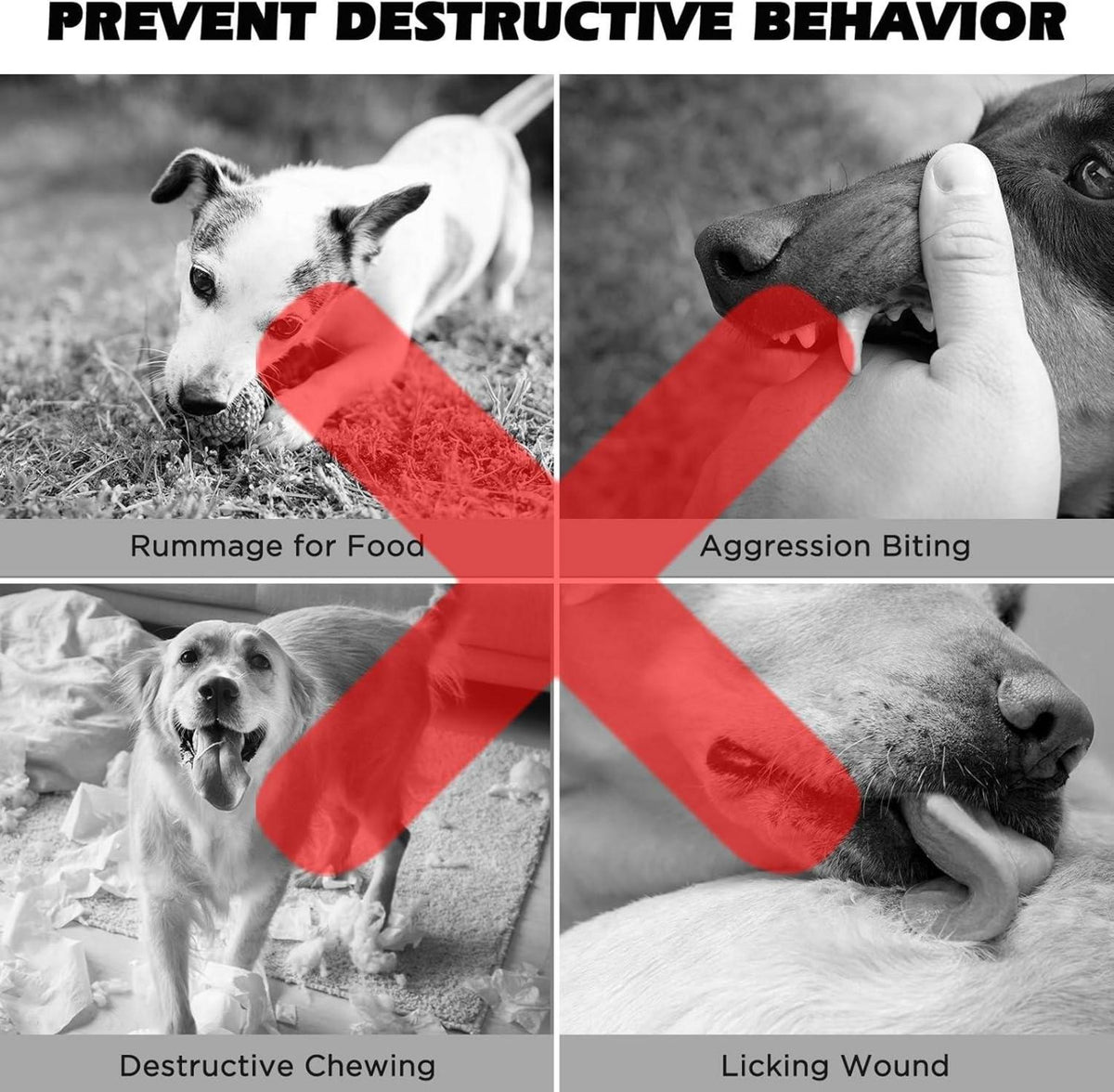 Maulkorb Hund Atmungsaktives Mesh Verstellbarer Schlaufe XL