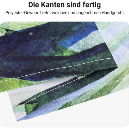 Duschvorhang Grün Blätter 180x200cm Wasserdicht Antischimmel Textil