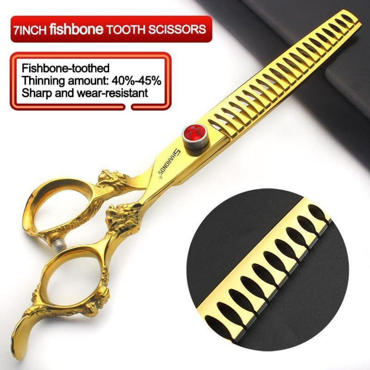 Professionelle Friseurschere 7 Zoll 3er Set – 440C Stahl