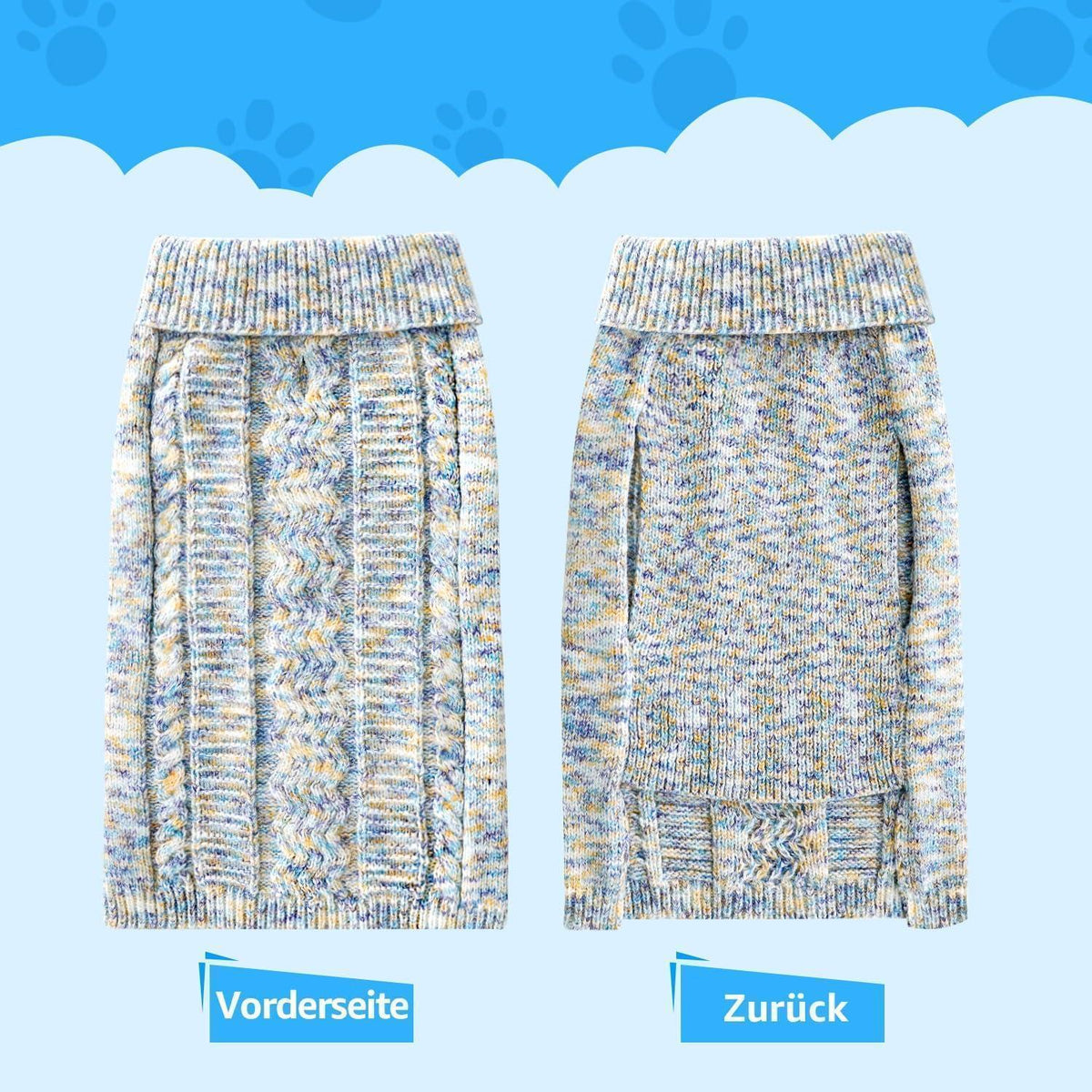 Hundepullover Rollkragen – Warm & Bequem für Kleine & Mittelgroße Hunde