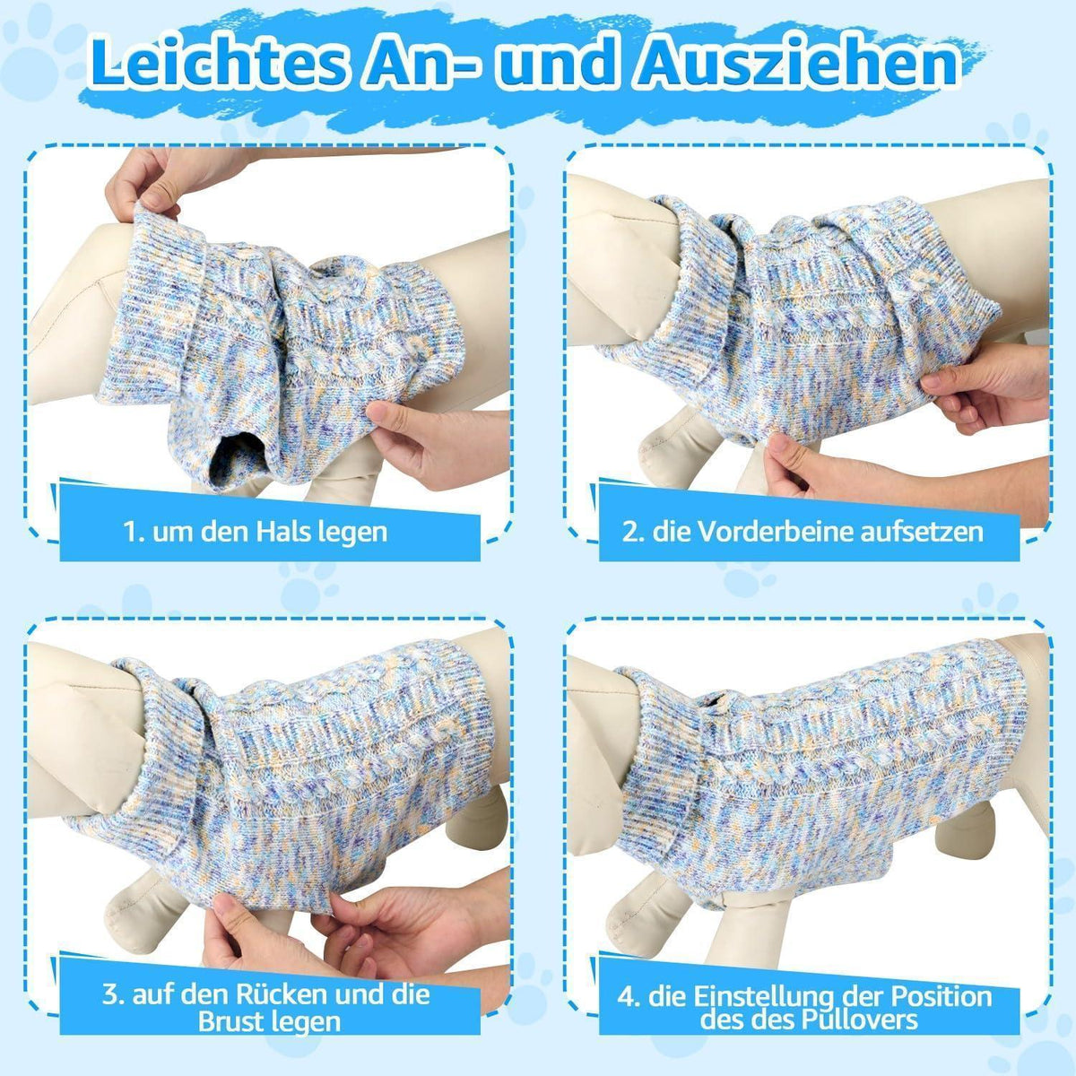 Hundepullover Rollkragen – Warm & Bequem für Kleine & Mittelgroße Hunde