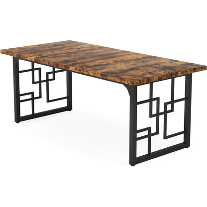 Industriedesign Schreibtisch Holz Metall 160x80x75 cm