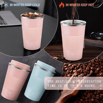Isolierter Edelstahl Travel Mug 13oz/380ml Vakuum Thermobecher