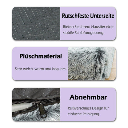 Flauschiges Hundebett 120x80x10cm – Orthopädisches Hundesofa