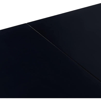 Rechteckiger Esstisch mit 6 Stühlen – Schwarz 110cm