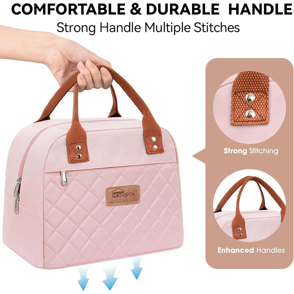 Lunchtasche isoliert für Damen & Herren – Rosa