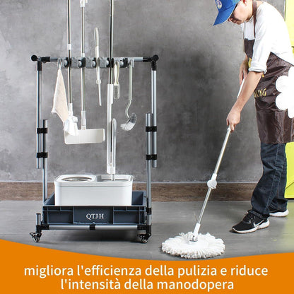 Mopphalter mit Tropfschutz für Reinigungsgeräte
