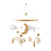 Holz Baby Mobile Schaf Sterne Wolken Mobile für Babyzimmer