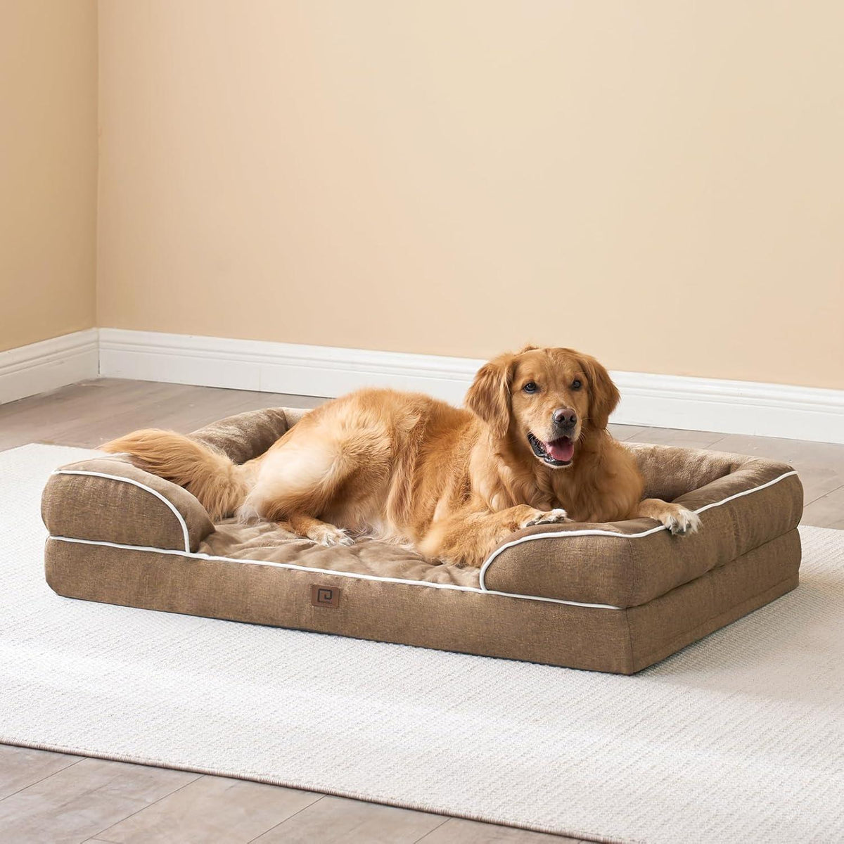 Orthopädisches Hundebett XL mit Memory Foam, waschbar, wasserdicht