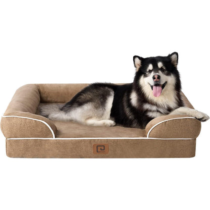 Orthopädisches Hundebett XXL mit Memory Foam, waschbar, wasserdicht