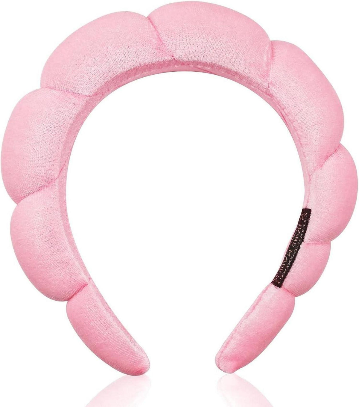 Spa-Stirnband Damen Schwamm Frottee Makeup Hautpflege Pink