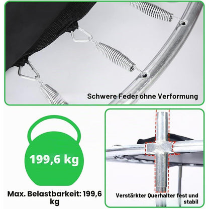 Kindertrampolin mit Basketball & Zubehör – Indoor/Outdoor