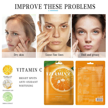 Vitamin C 6tlg Hautpflege Set Anti-Aging Aufhellung