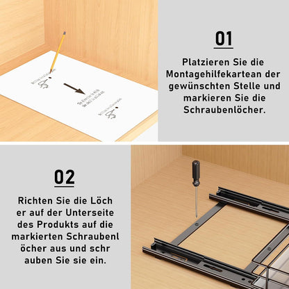 Gewürzregal Metall Ausziehbar Schrank Organizer Küche P26.4*L22.2*H5.6CM