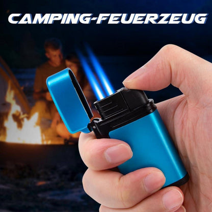 LcFun Sturmfeuerzeug Jetflamme, Nachfüllbare Butangasfeuerzeug, Geschenk für Männer und Frauen