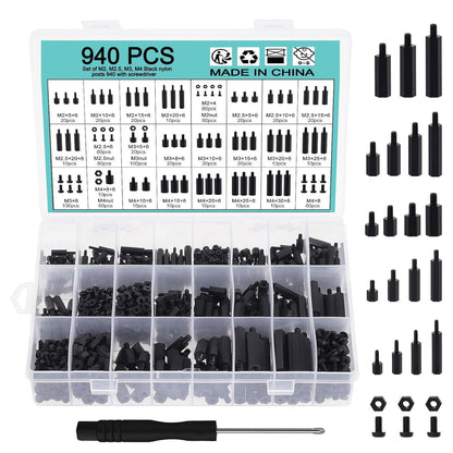 Nylon Abstandshalter Set M2-M4 für DIY Elektronik Montage