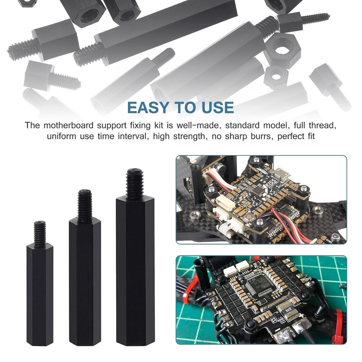 Nylon Abstandshalter Set M2-M4 für DIY Elektronik Montage