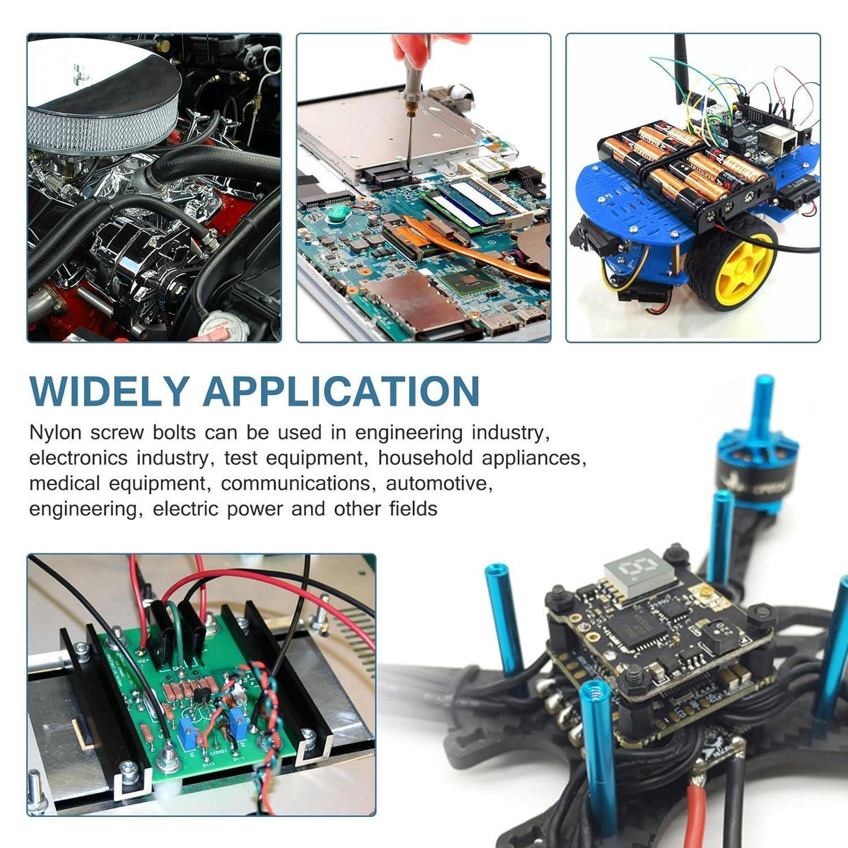 Nylon Abstandshalter Set M2-M4 für DIY Elektronik Montage