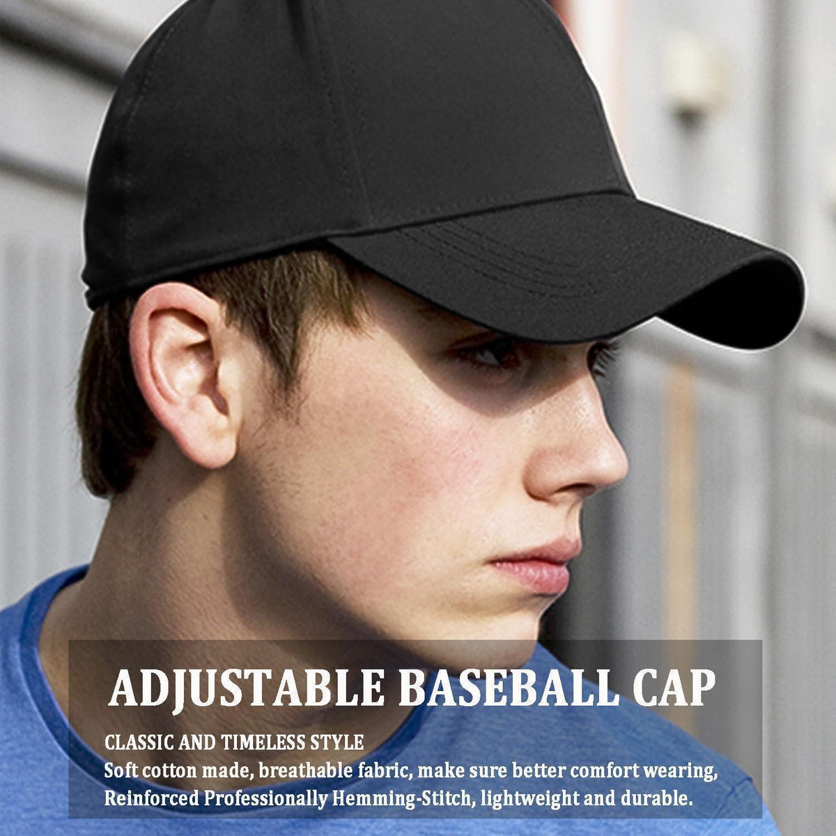Atmungsaktive Baseball Cap – Unisex Baumwoll Kappe für Sport & Alltag
