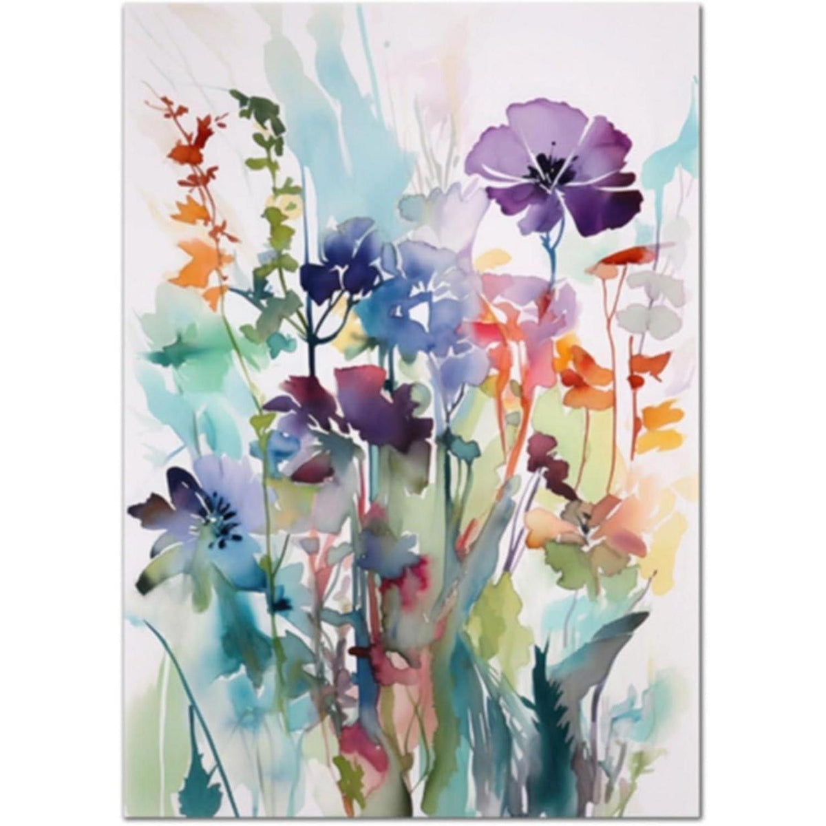 3er Set Blumen Poster Aesthetic Wanddeko 30x40 cm