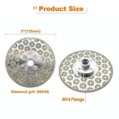 Diamanttrennscheibe 125mm beidseitig für Fliesen & Stein