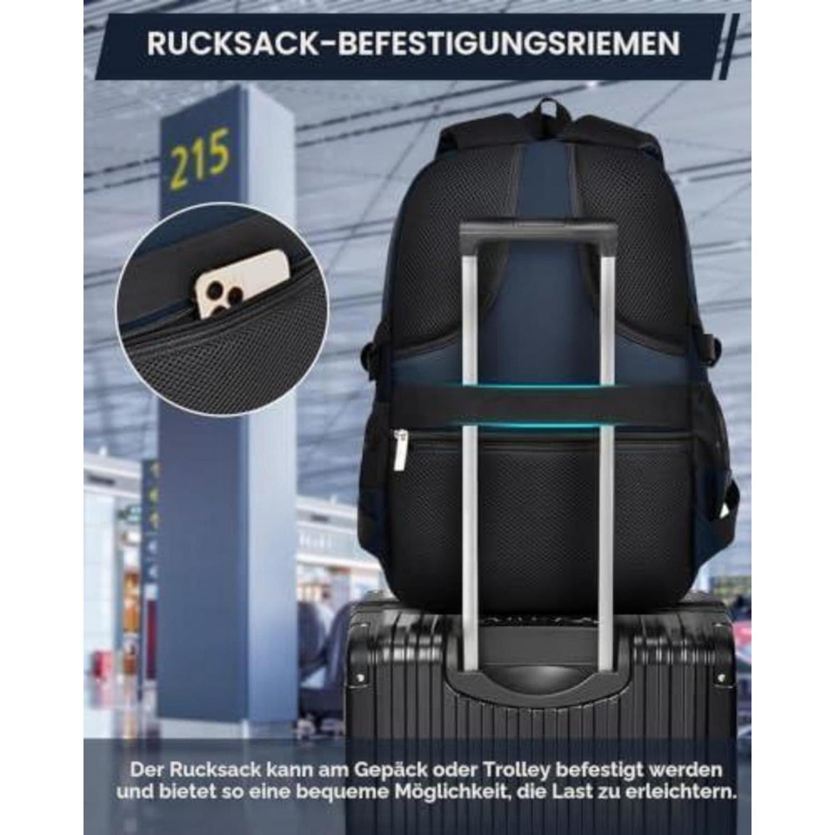 Schulrucksack Junge – Wasserdicht & Ergonomisch (Blau)