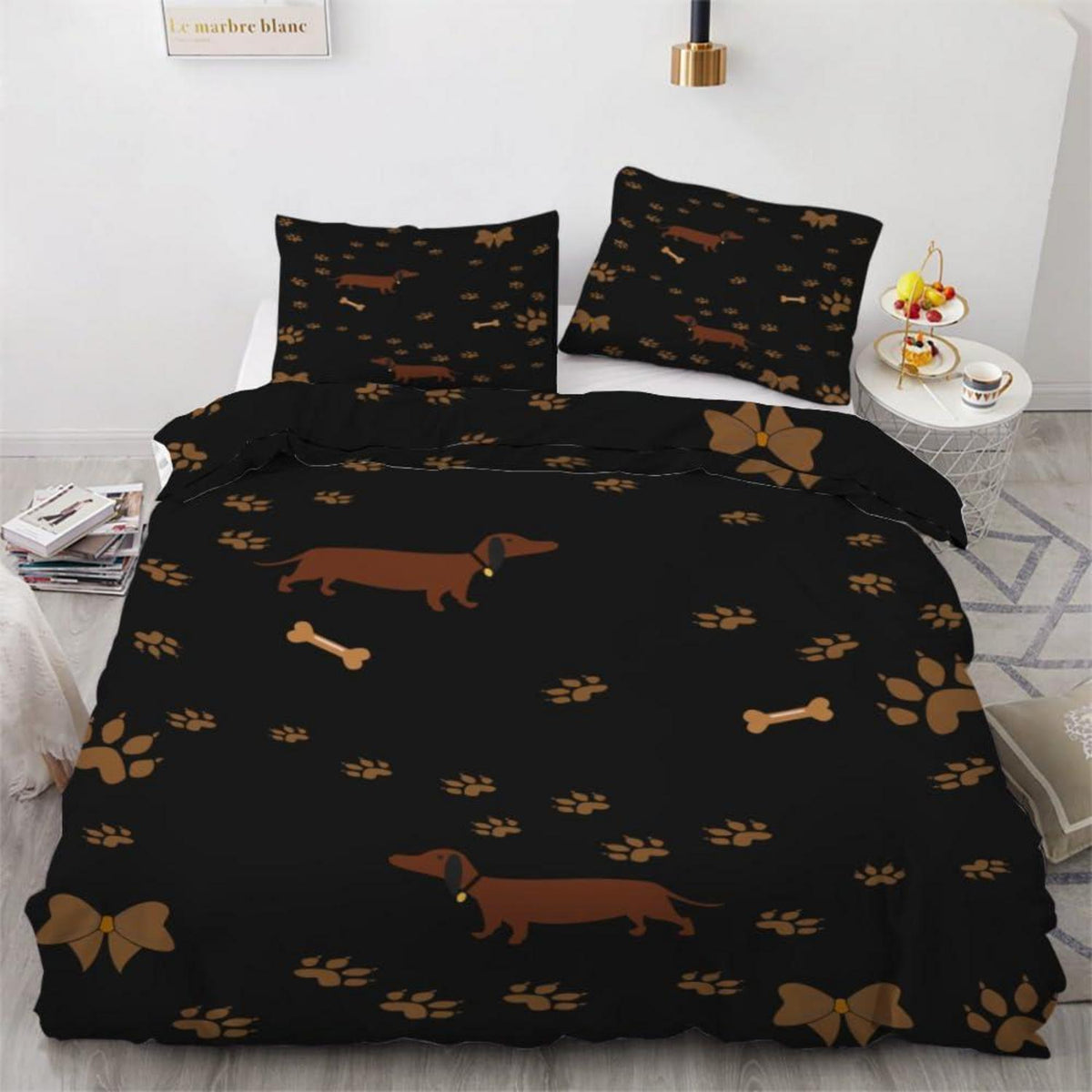 Dackel Bettwäsche Set 135x200 cm - 2teilig Mikrofaser