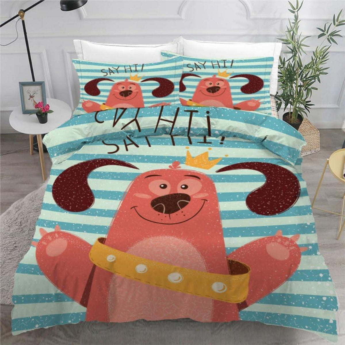 Dackel Bettwäsche Set 135x200 cm - 4-teilig Mikrofaser