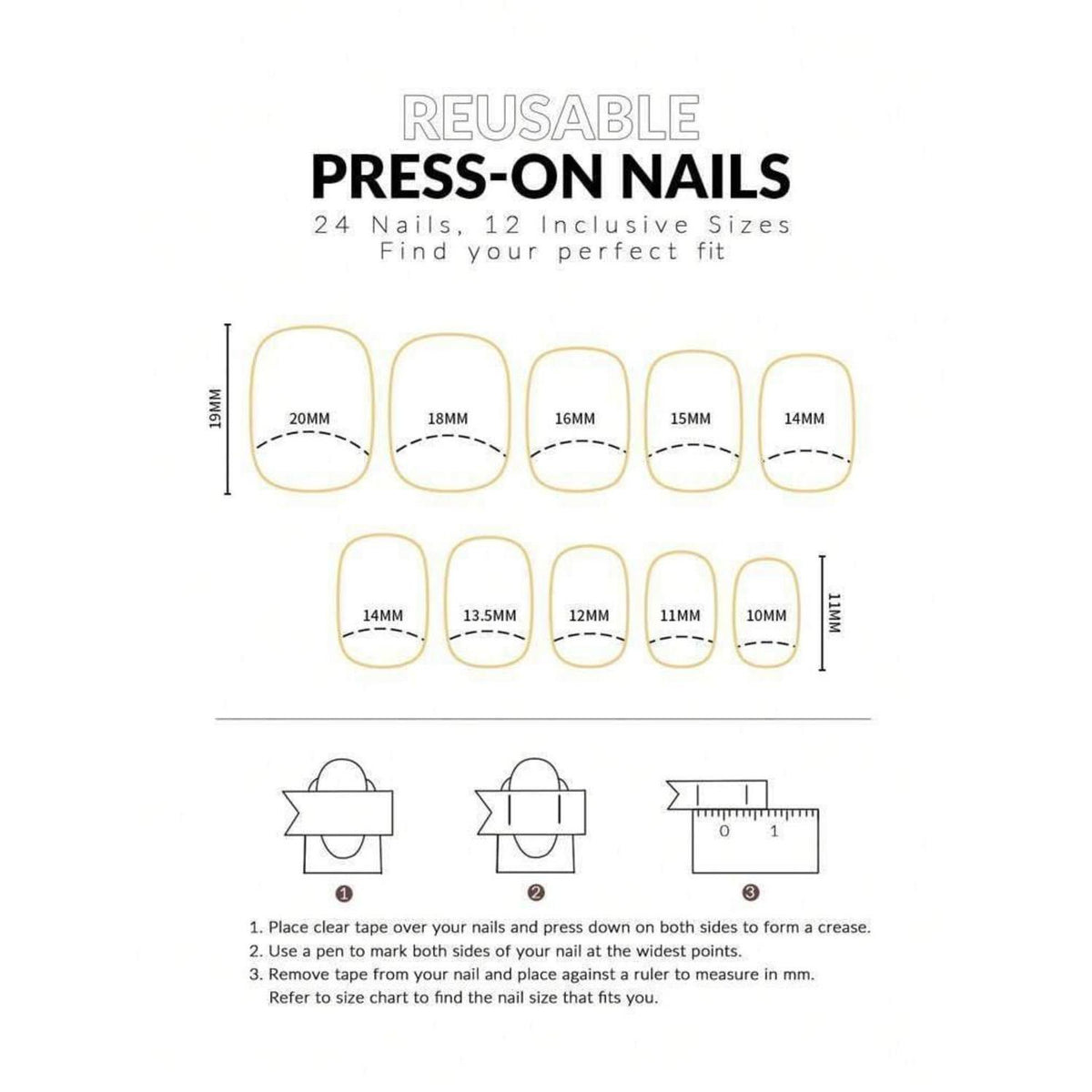 Rosa Glaze Press On Nails - Kurze, Quadratische Kunstnägel