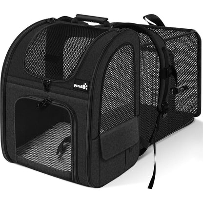 Erweiterbarer Haustier-Rucksack XL für Hunde & Katzen