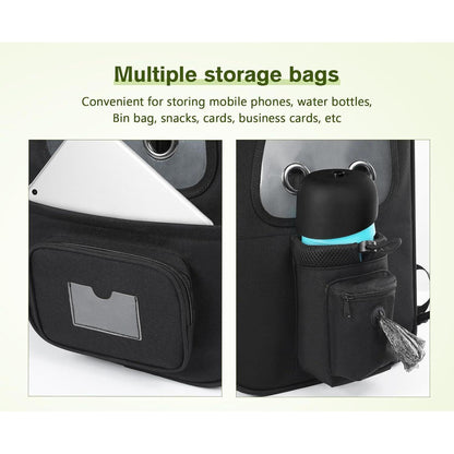 Erweiterbarer Haustierrucksack XL mit Fenster für Hunde & Katzen