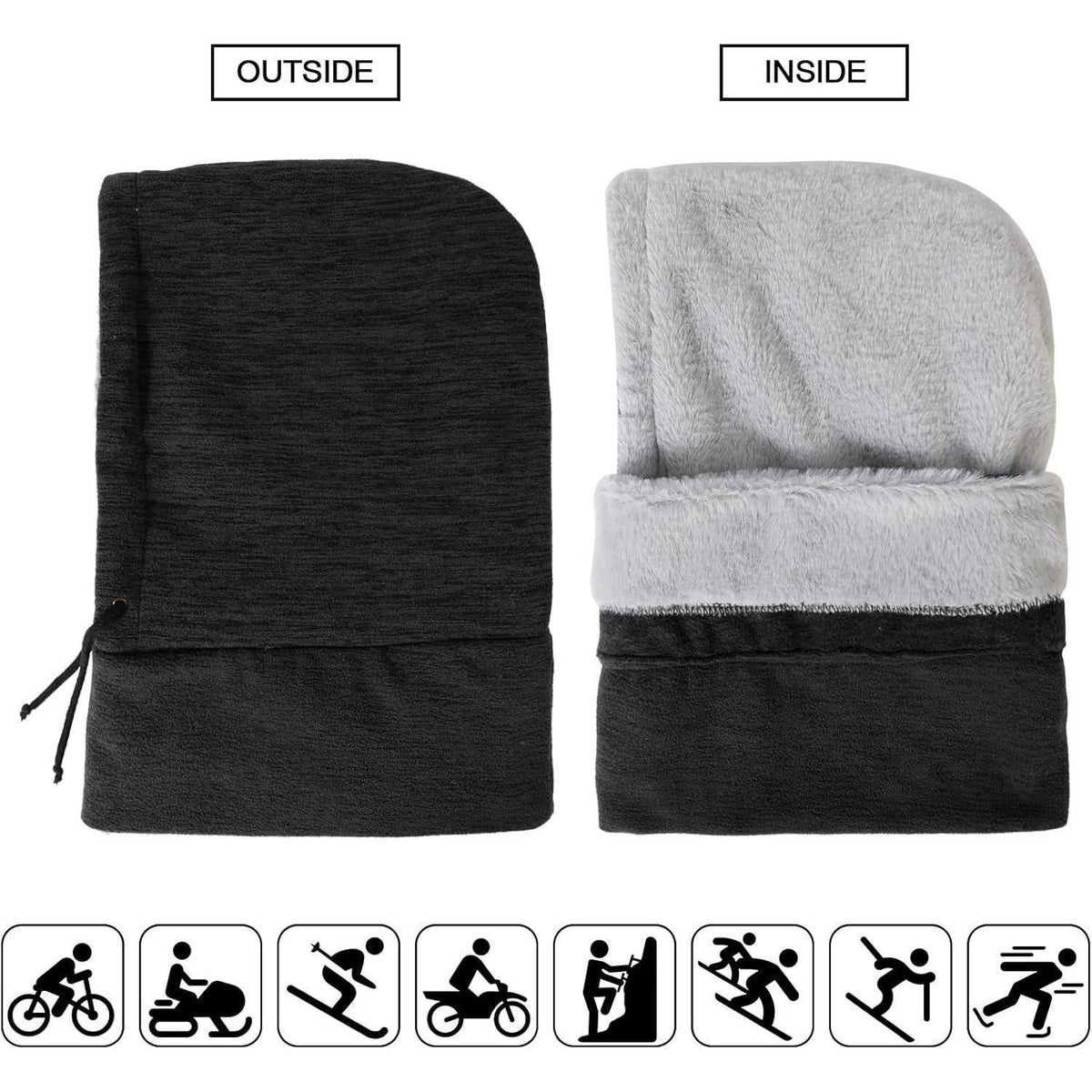 Sturmhaube Fleece Balaclava – Warm & Winddicht für Winter Sport